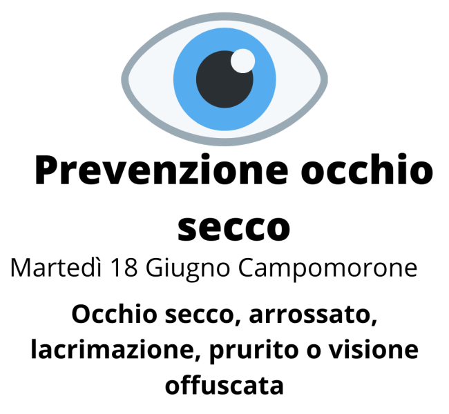 Prevenzione occhio secco | Martedì 18 Giugno